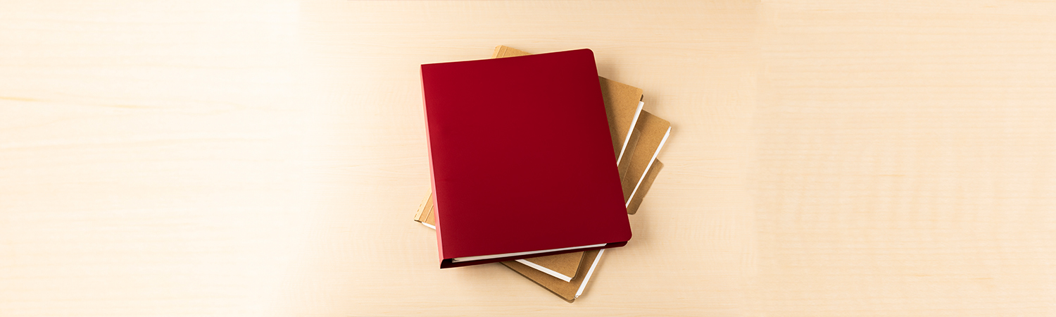 Top View of a Stack of File Folders